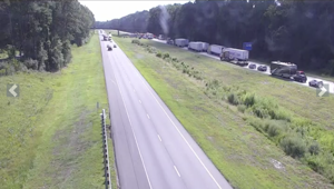 Crash closes all southbound lanes on Interstate 95 near Walterboro