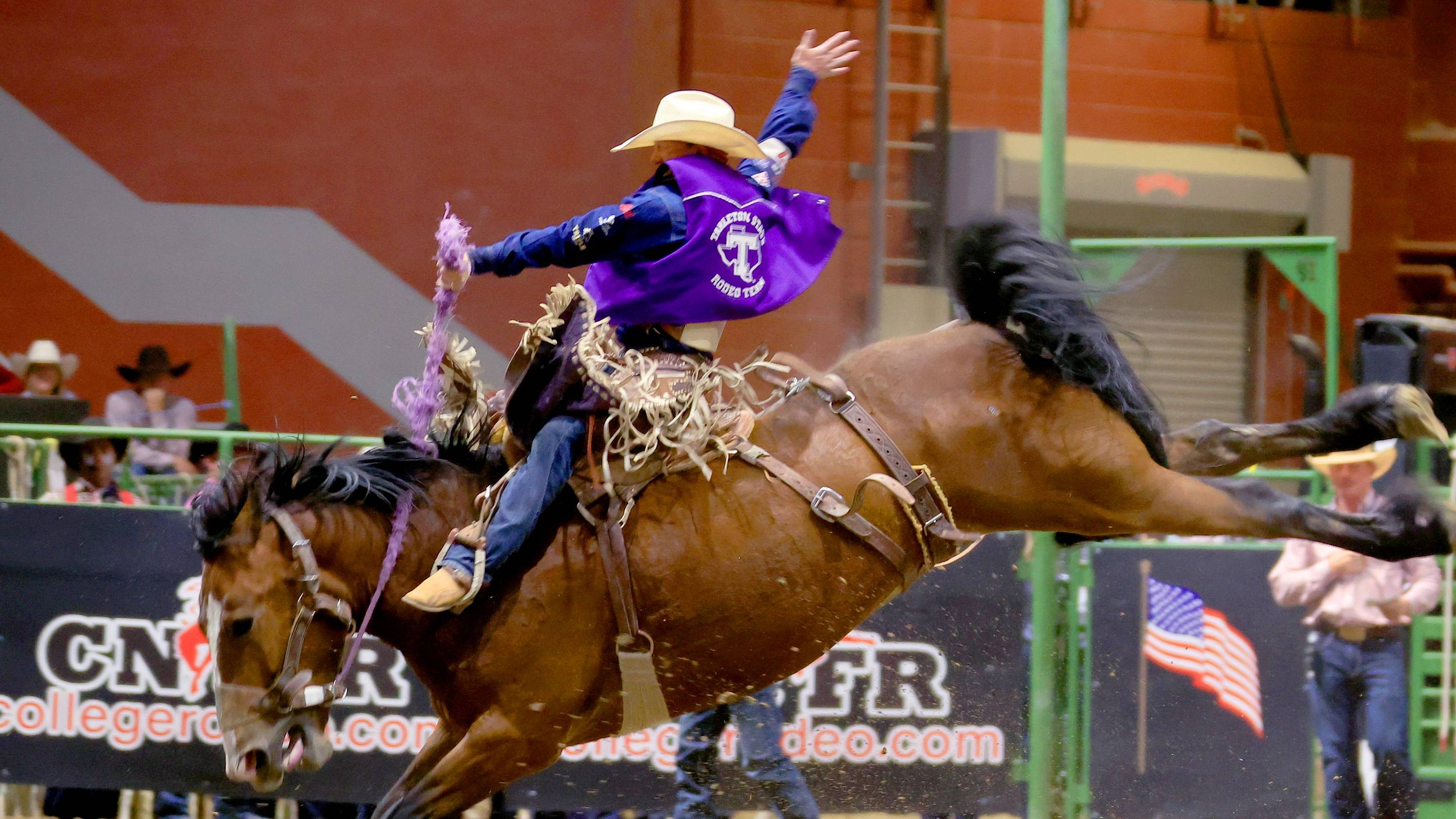 Saddle Bronc Rider Waitley Sharon Charging Toward Resistol Rookie Title, First NFR