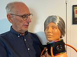 Controversial right-to-die campaigner dubbed 'Dr Death' speaks in London to promote his 'suicide collar' - but without the device over fears 'it would get stopped at customs'