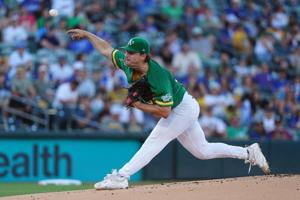 A's starter J.T. Ginn placed on 15-day IL because of elbow problem