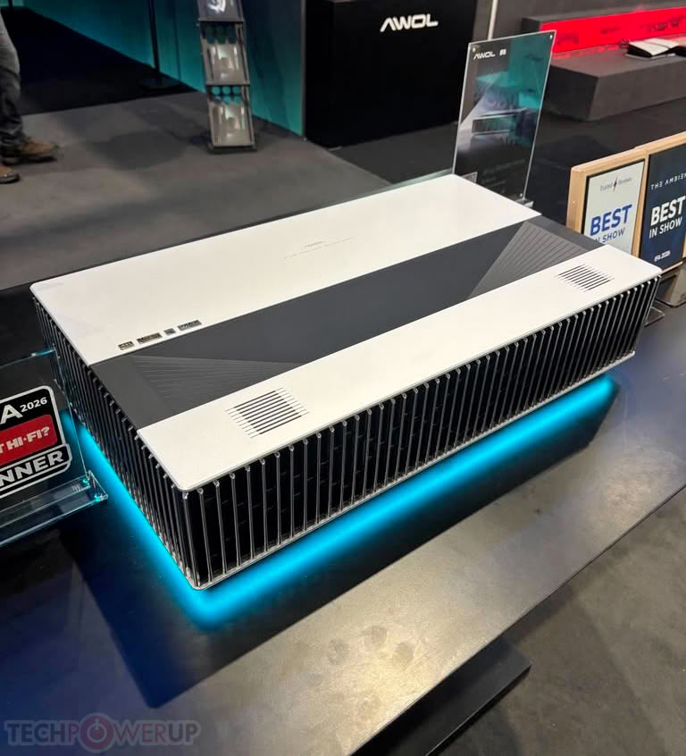 AWOL Vision Showcases World's First 4K 120 Hz Ultra-Short-Throw Projector with Optical Shift