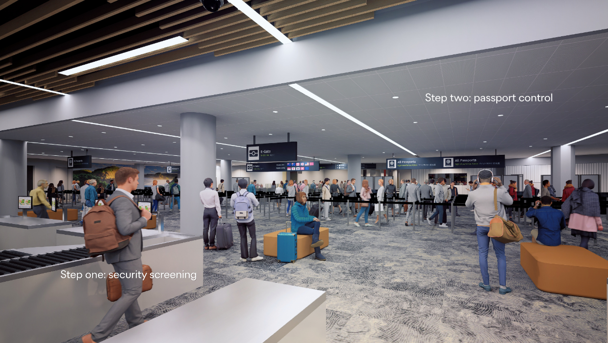 Major changes underway at Auckland Airport international departures