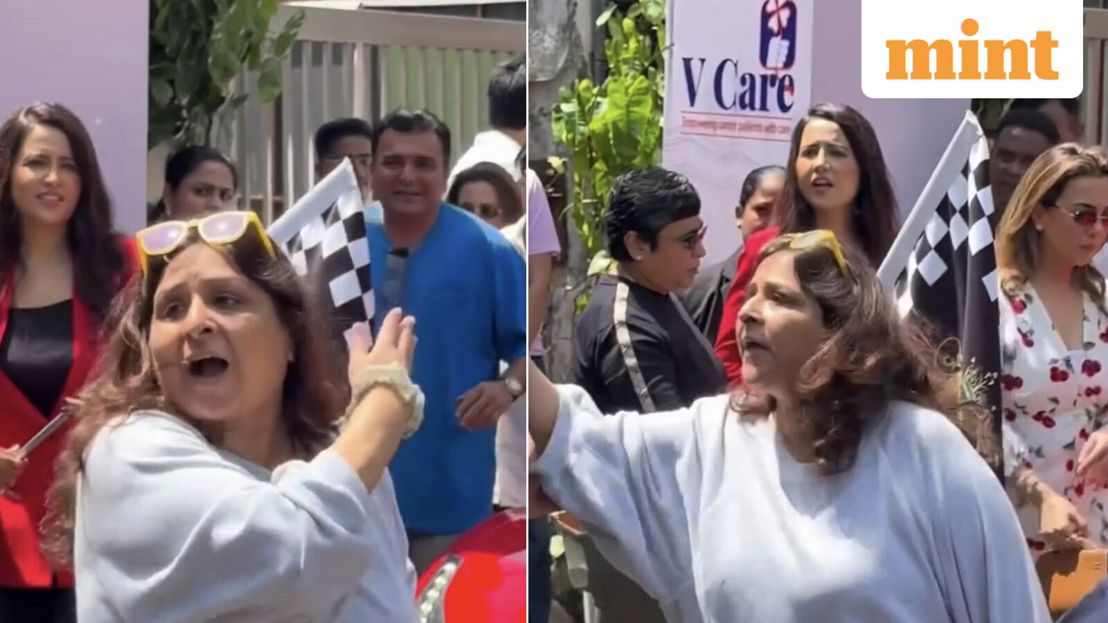 ‘Please let me go’: Woman begs for passage at Mumbai super car rally flagged off by Amruta Fadnavis | Viral video