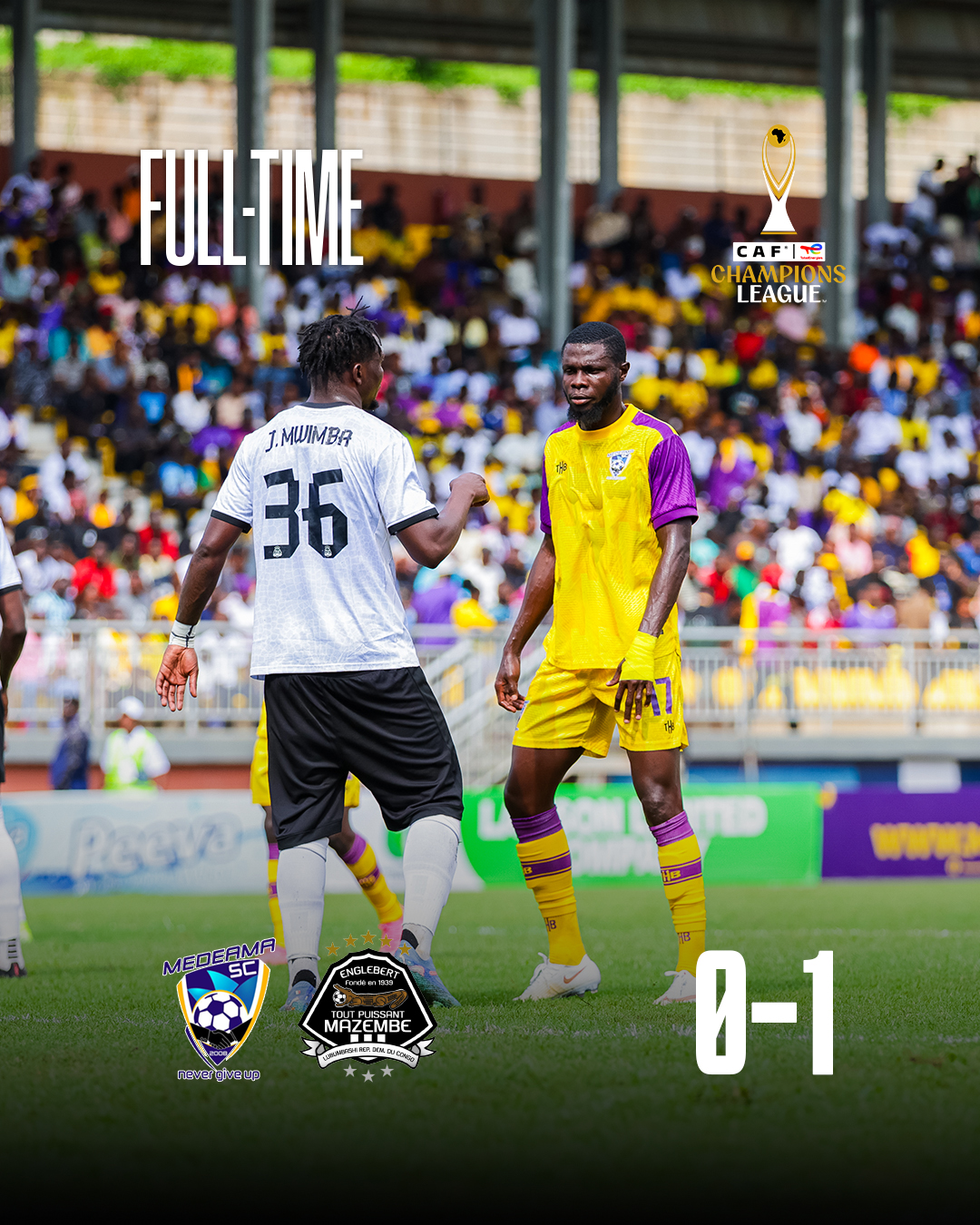 Video: Watch highlights of Medeama SC’s loss to TP Mazembe in Tarkwa