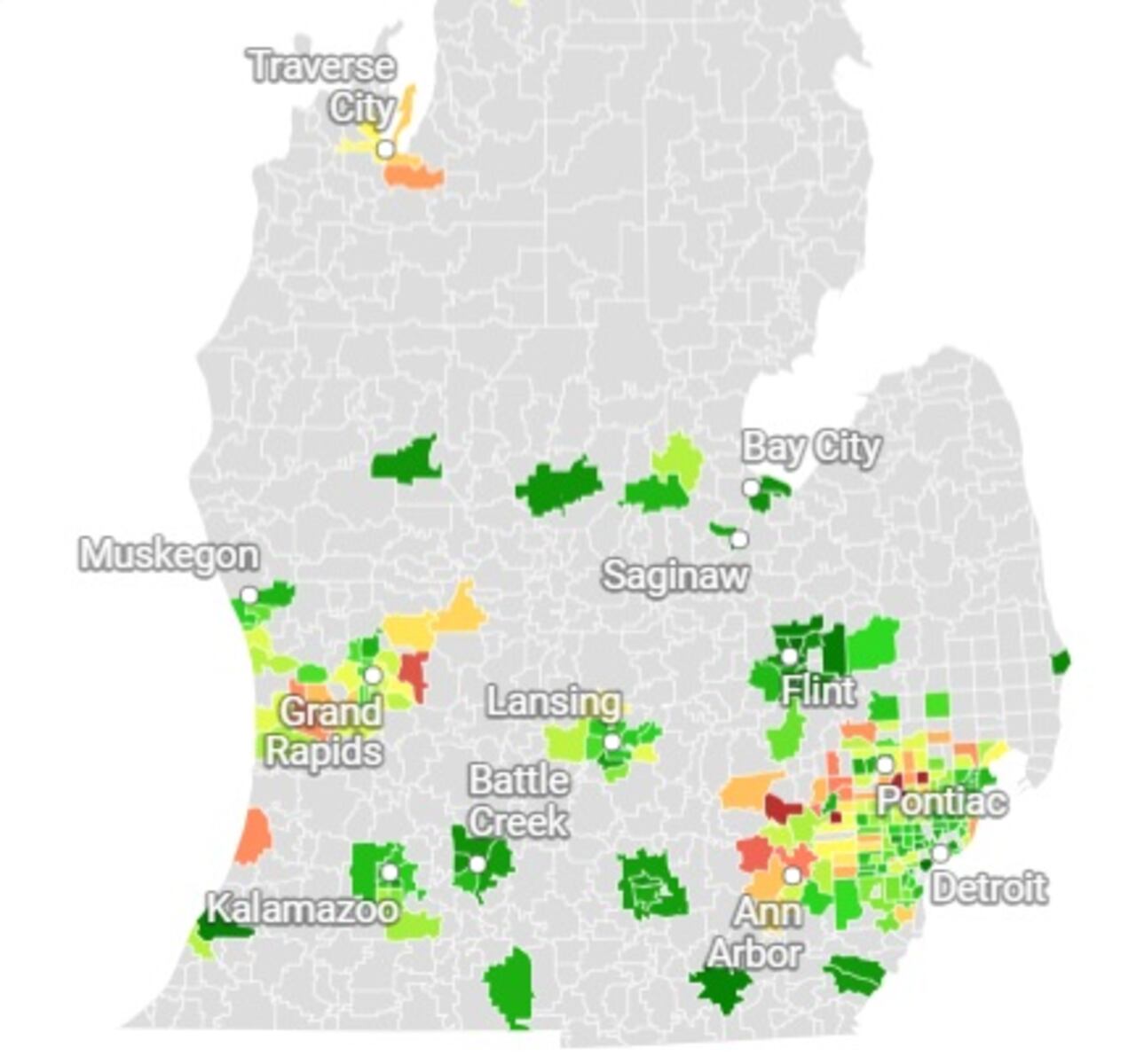 See typical asking rents in Michigan ZIP codes, from $900 to $2,800