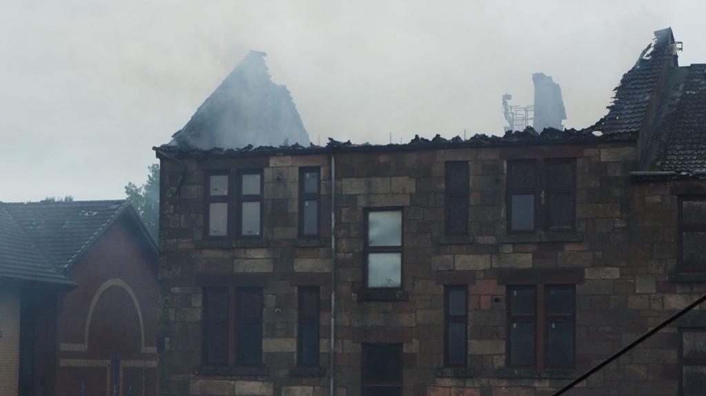 Police probe cause of fire at Glasgow affordable homes tenement