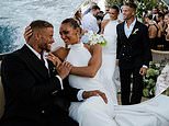 Gladiators' Comet star Ella-Mae Rayner ties the knot with her husband James Exton for a second time in lavish Greek ceremony as she shares stunning snaps