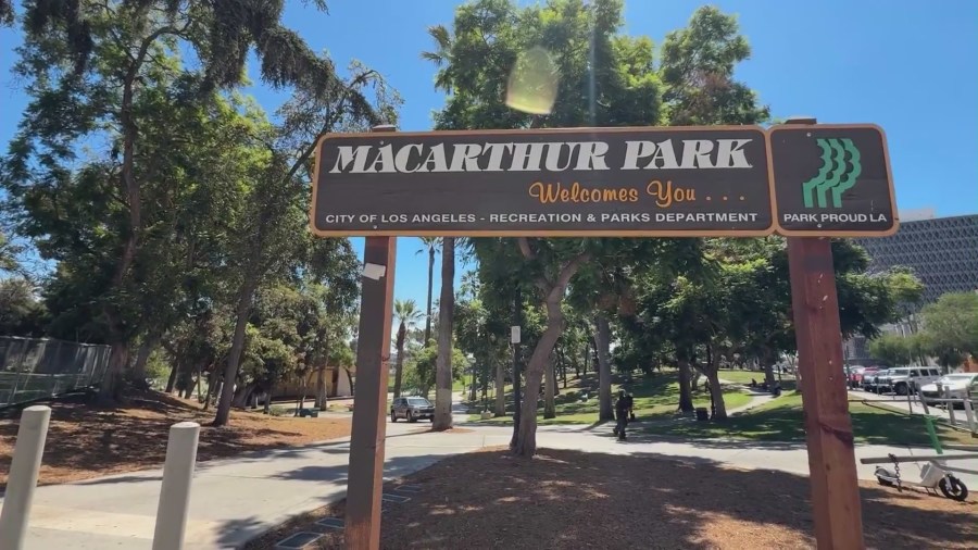 Los Angeles County's district attorney hosts picnic at MacArthur Park