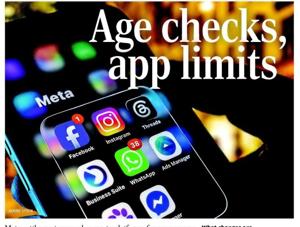 Age checks, app limits
