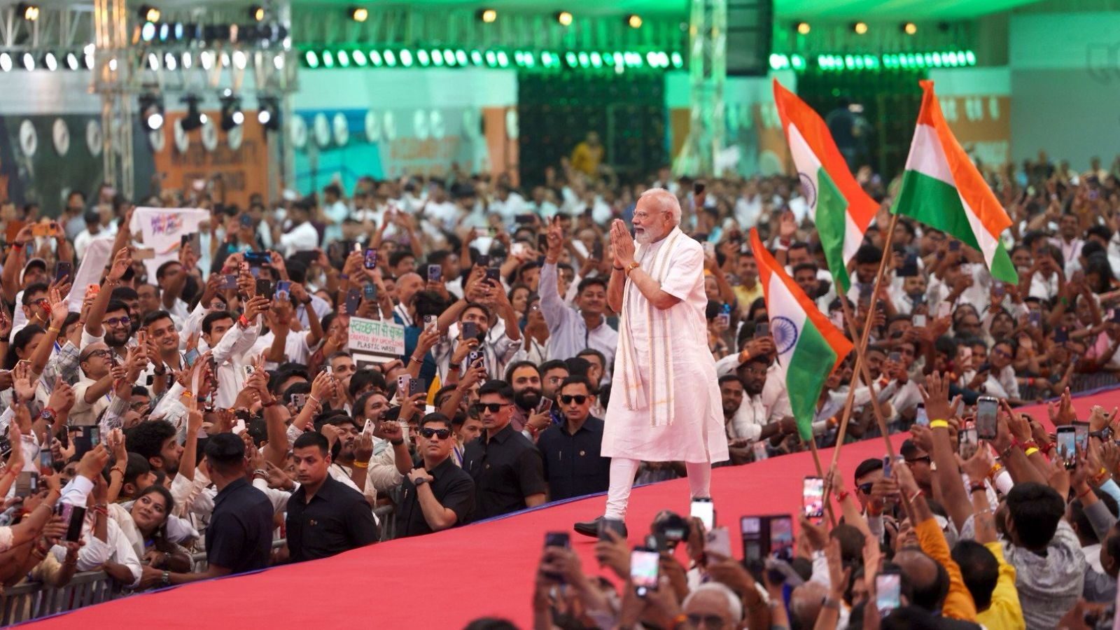 In Vadodara, PM Modi’s ‘inertia’ swipe at UPA era, and ‘Naraaz Fufaji’ replug