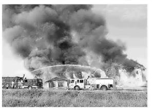 Fire training exercise held at motel raided for trafficking