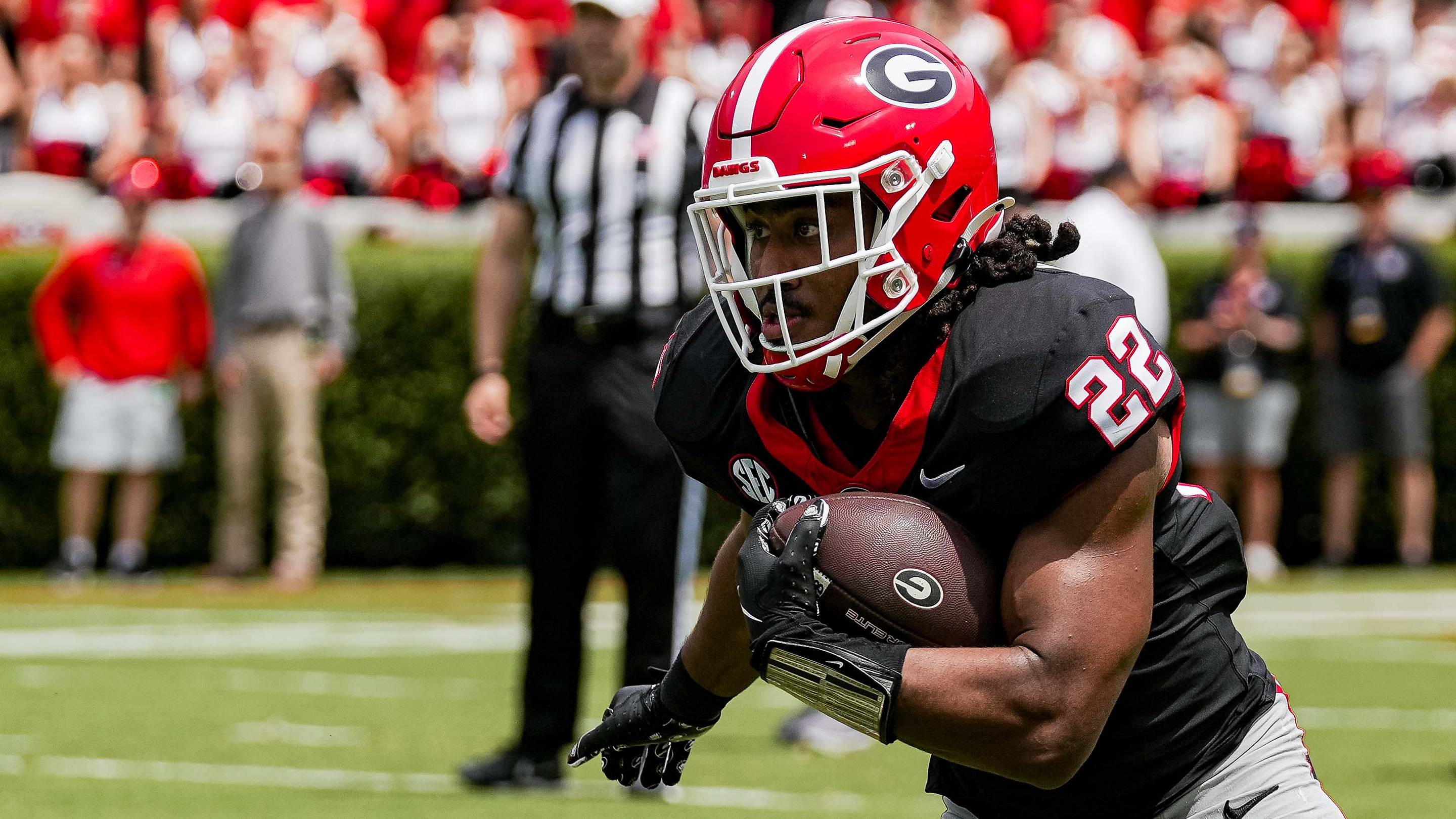 Georgia RB Dante Dowdell Gives Update After Severe Injury
