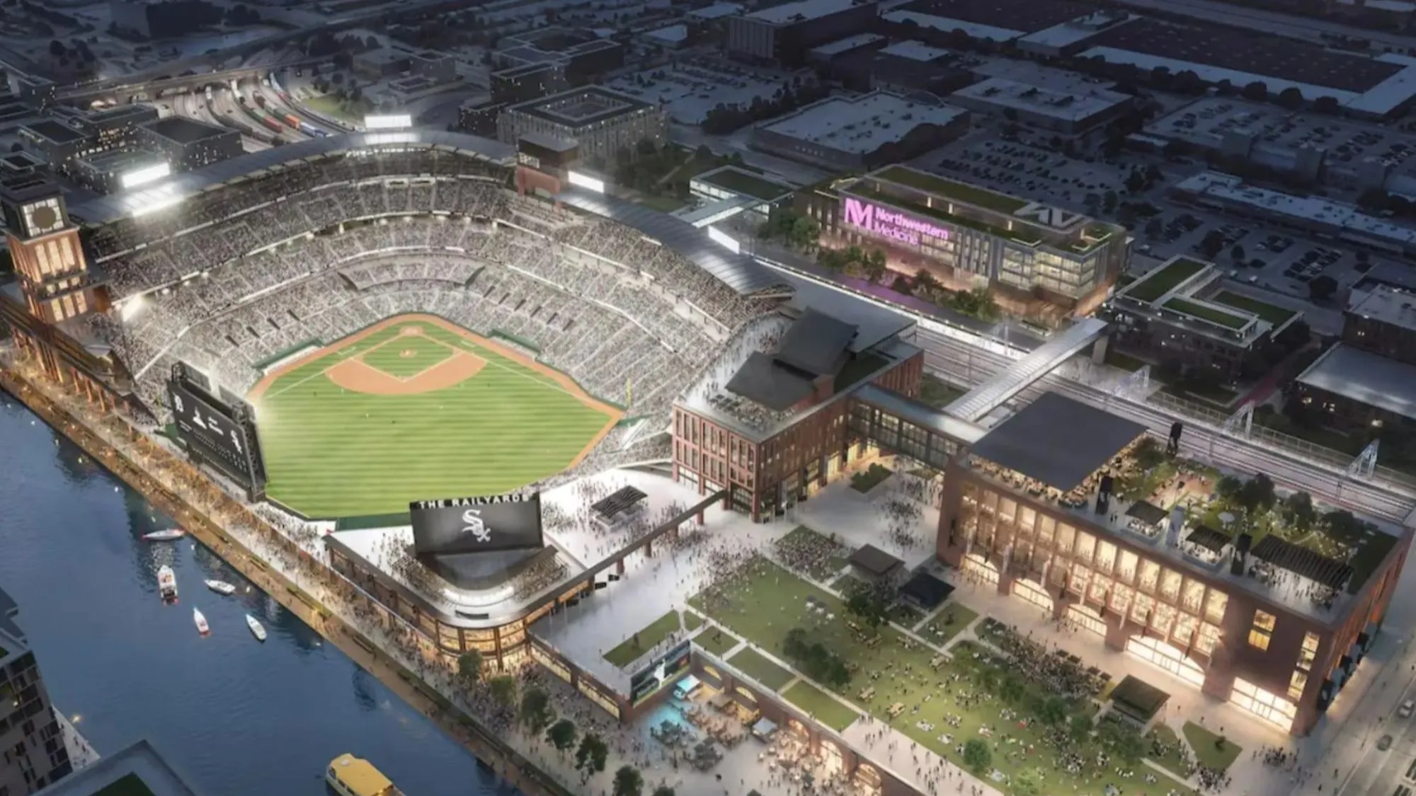 New renderings of historic MLB franchise’s $900 million riverfront stadium dubbed ‘The Railyards’ unveiled