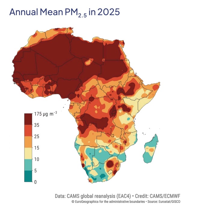 More than 20 African countries fail WHO air pollution guideline in 2025 – AfriCAN 2026 Report