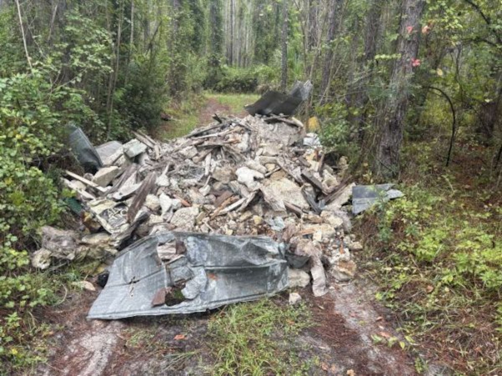 Contractor hired to haul away debris instead dumped 13 tons in protected area