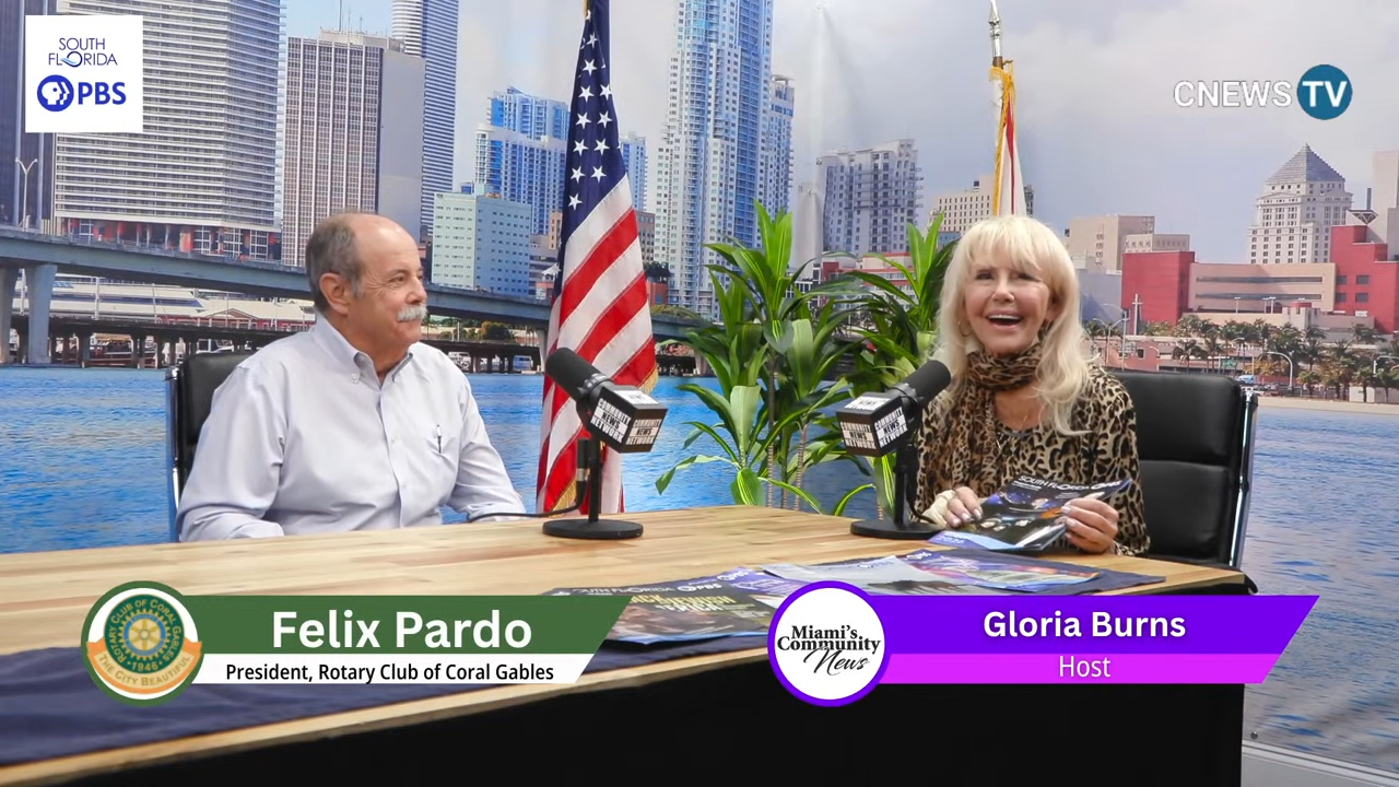 Gloria’s Gab LIVE! | Felix Pardo of Coral Gables of Rotary Club