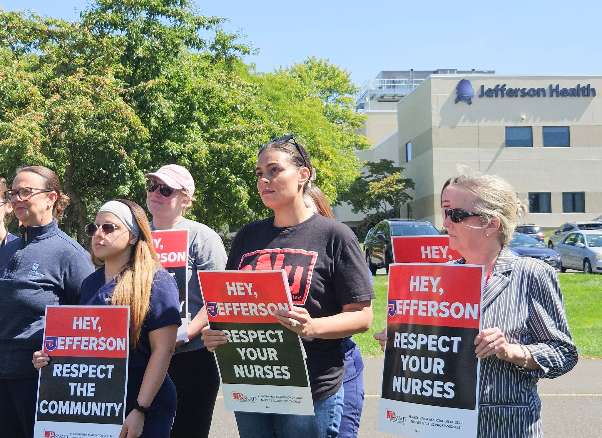 More than 200 registered nurses at Jefferson Health in Greater Philadelphia announce plans to unionize