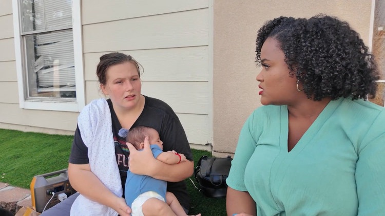 Families sleep outside after days without power at southwest Houston apartments
