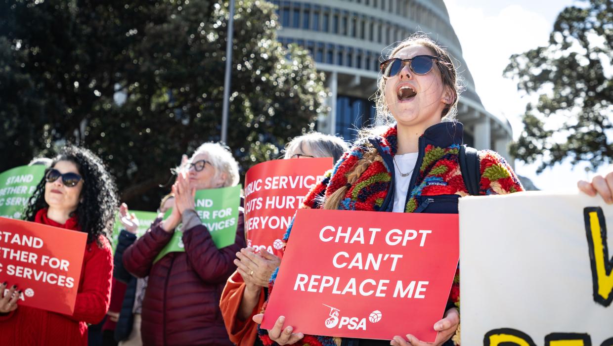 ‘Crap pay offers’: Thousands of public servants walk off the job