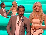 Olivia Attwood and Pete Wicks trade cheeky insults on stage at the NTAs after making their red carpet debut