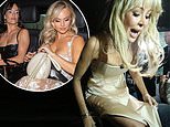 Bleary-eyed Olivia Attwood and Tina O'Brien look all partied out as they lead TV's finest heading home after the NTAs