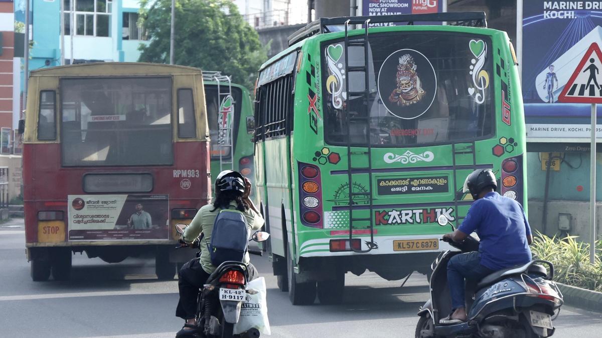 Keralam private bus operators threaten strike over ‘losses’ due to UDF govt’s Priyadarshini free travel scheme