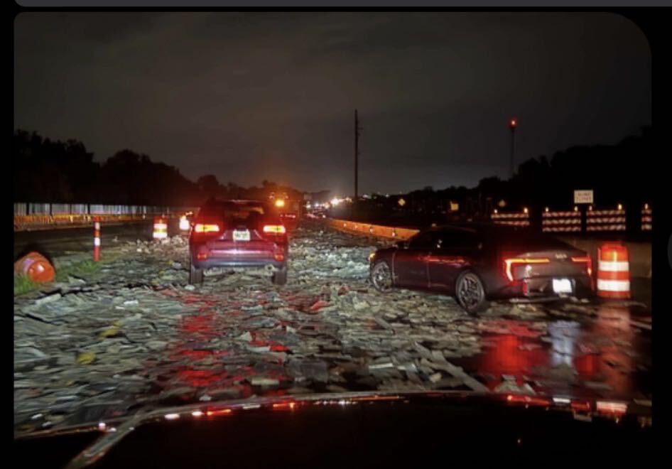 I-94 EB closed at I-275 from semi-truck crash dumping aluminum scraps