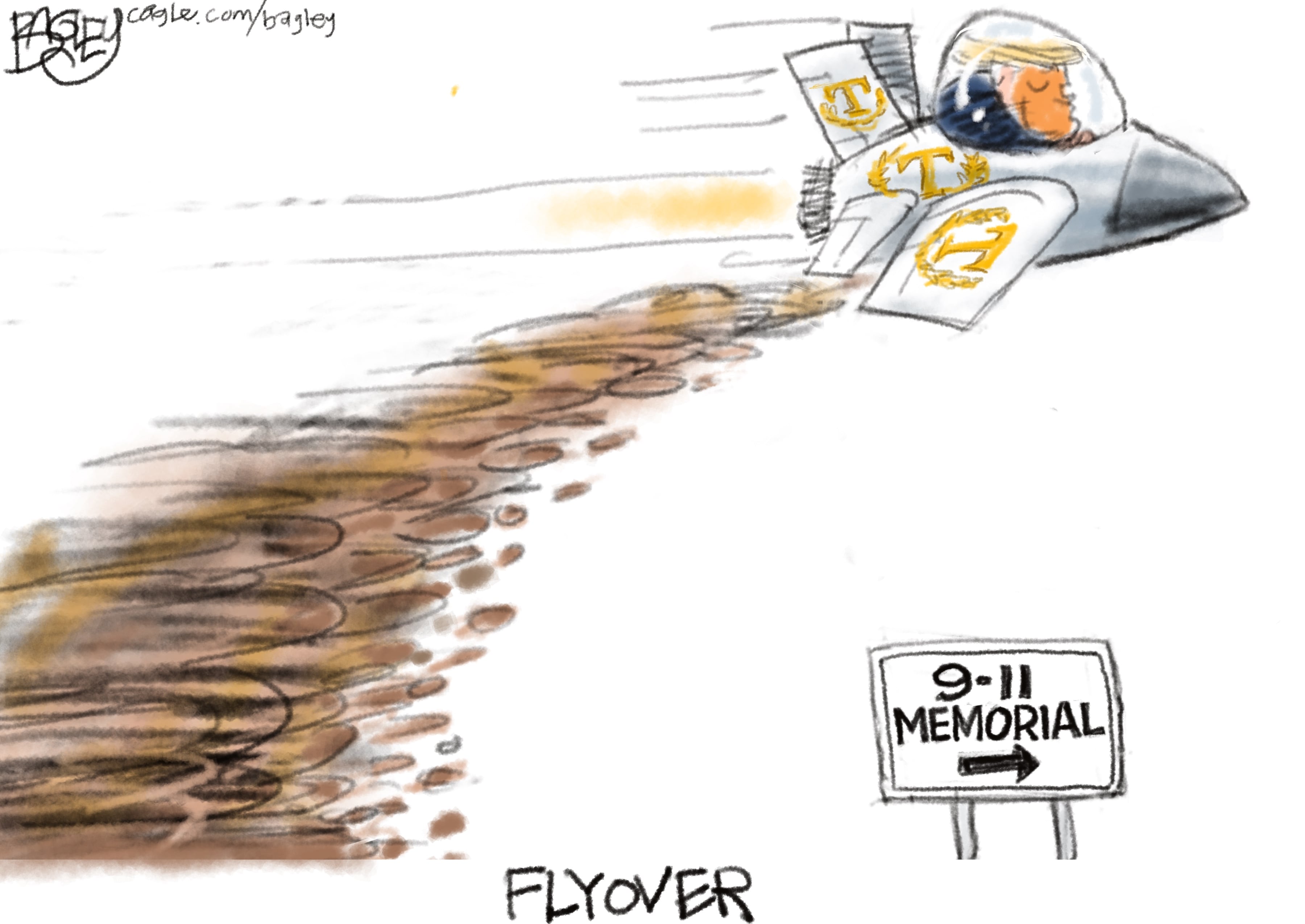 Bagley Cartoon: Flyover