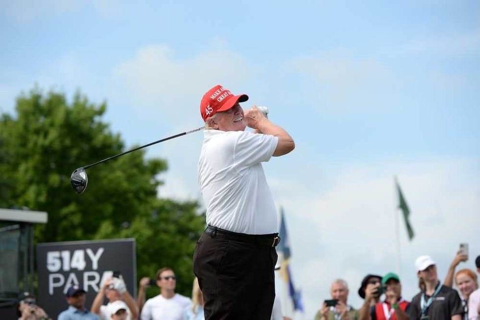 An unmistakable stink wafts out of Trump's curious golf club generosity
