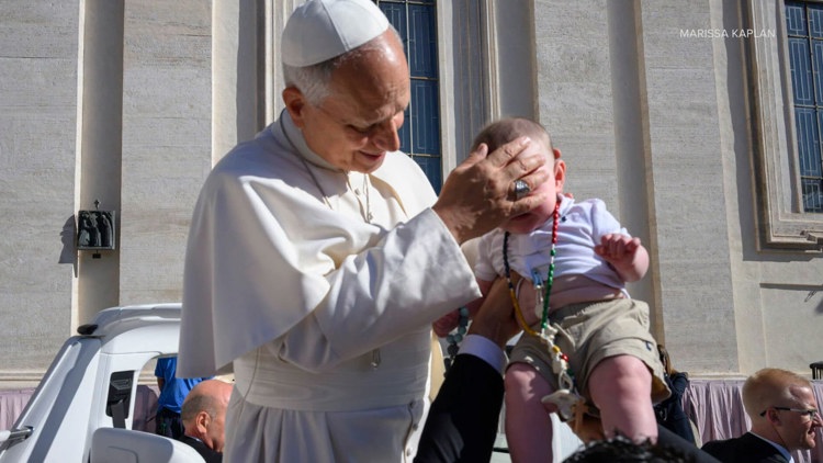 Seattle family's baby blessed by Pope Leo XIV during Vatican visit