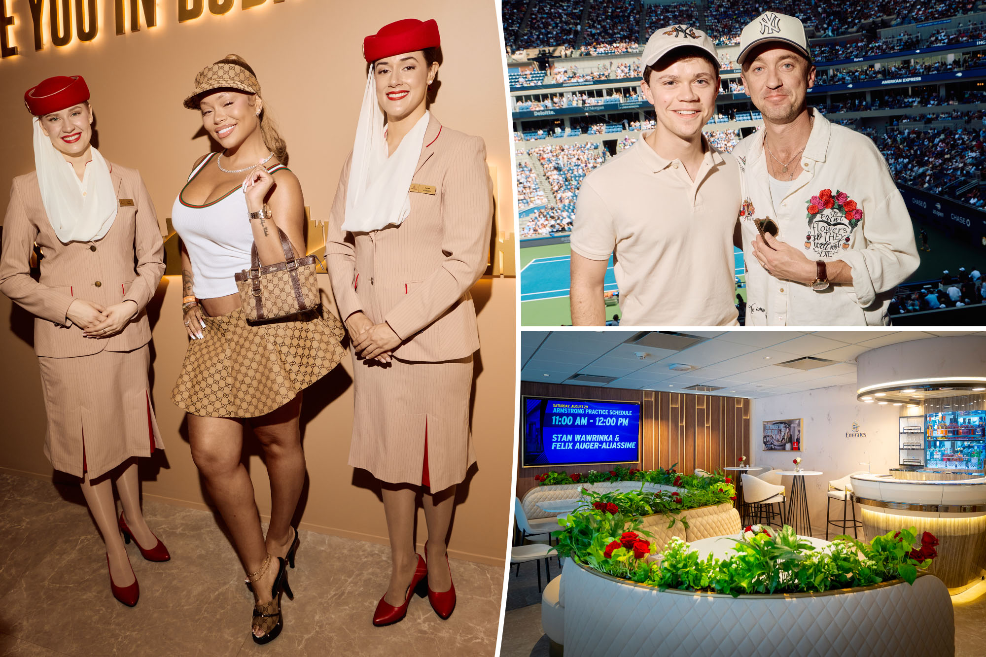 Go inside Emirates’ celeb-packed suite at the 2026 US Open