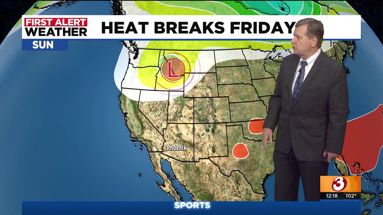 Heat warning continues for Phoenix before rain chances return