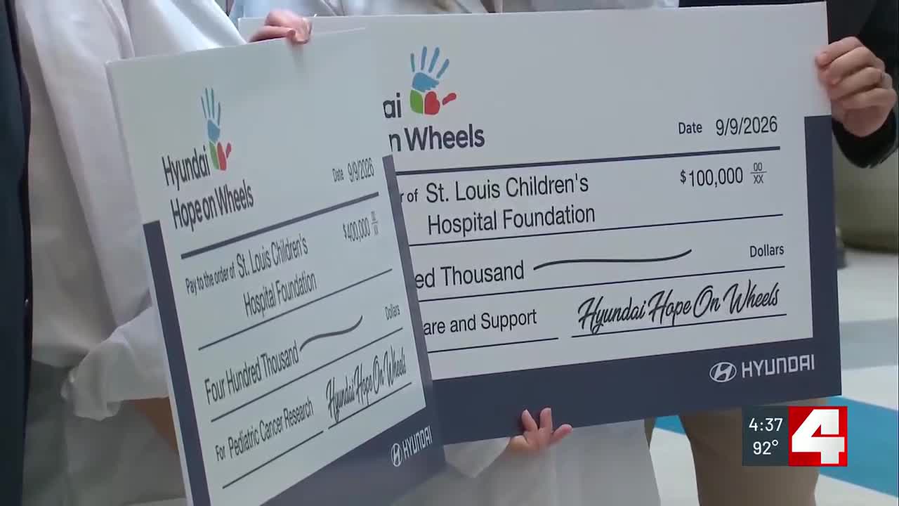 Hyundai Hope on Wheels gives $500,000 to pediatric cancer research