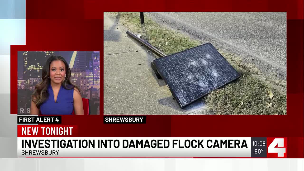 Flock camera in Shrewsbury damage
