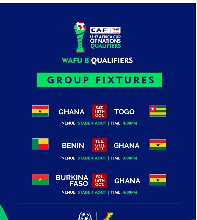 Starlets to face Togo on October 10 in U-17 AFCON qualifying campaign