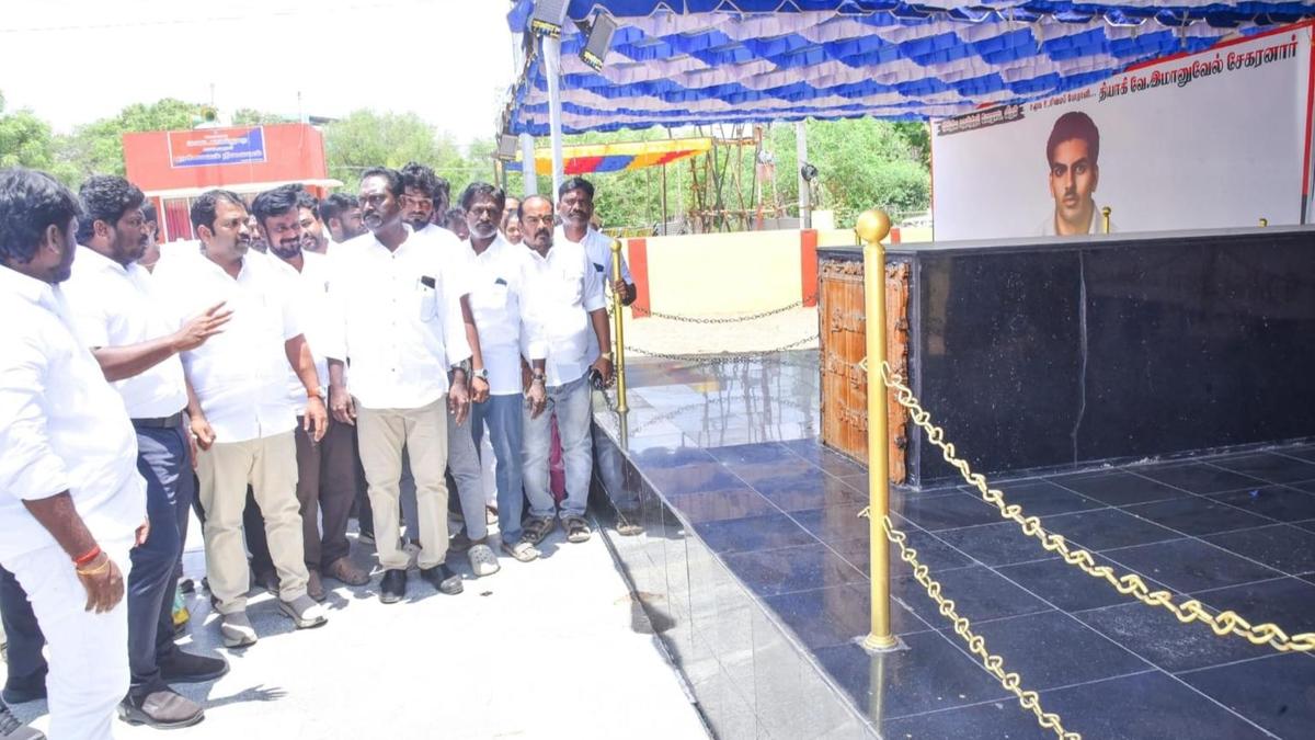 Minister inspects Tyagi Immanuel Sekaran memorial day arrangements