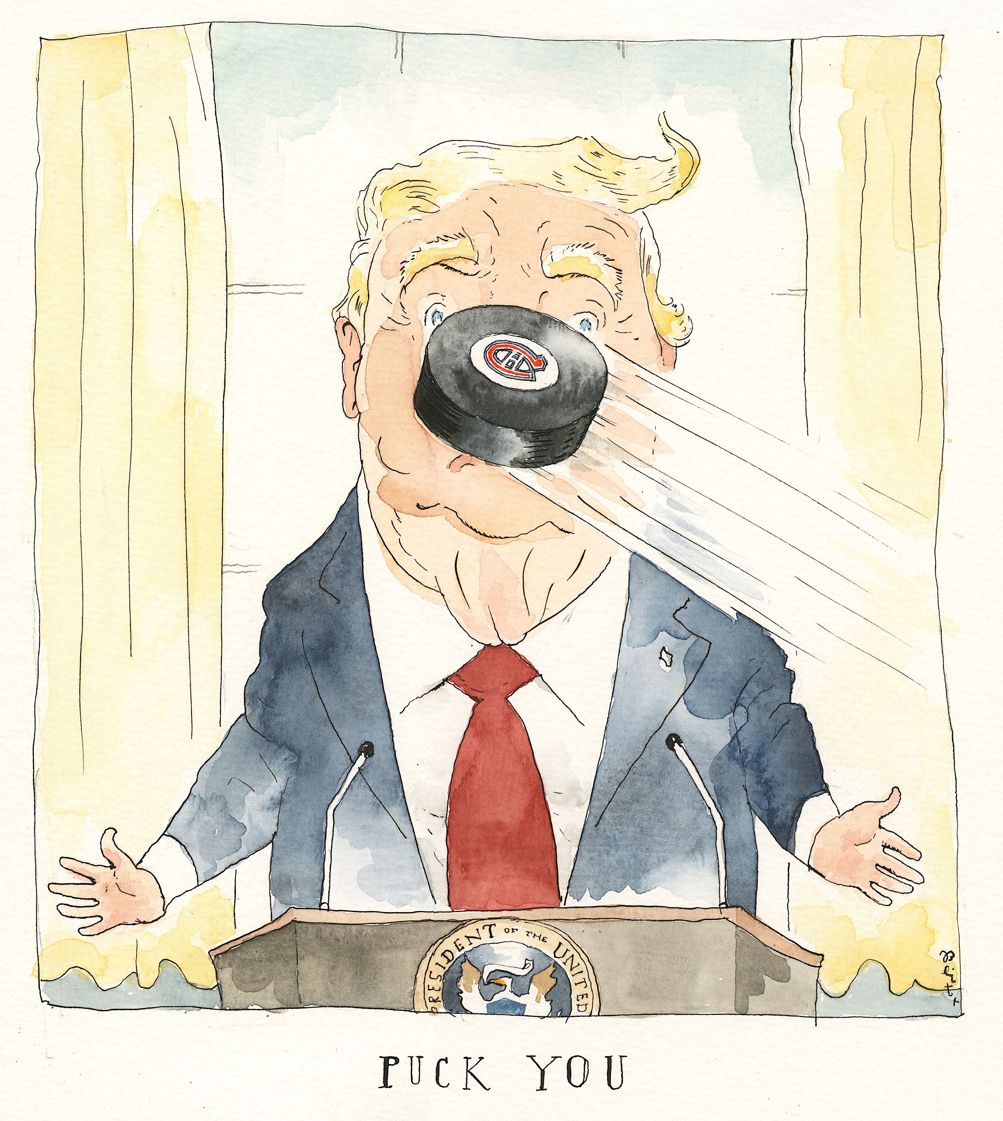 Canada and the U.S.A. Face Off