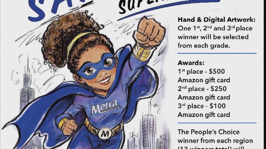 Metra launches art contest for kids to create a safety superhero