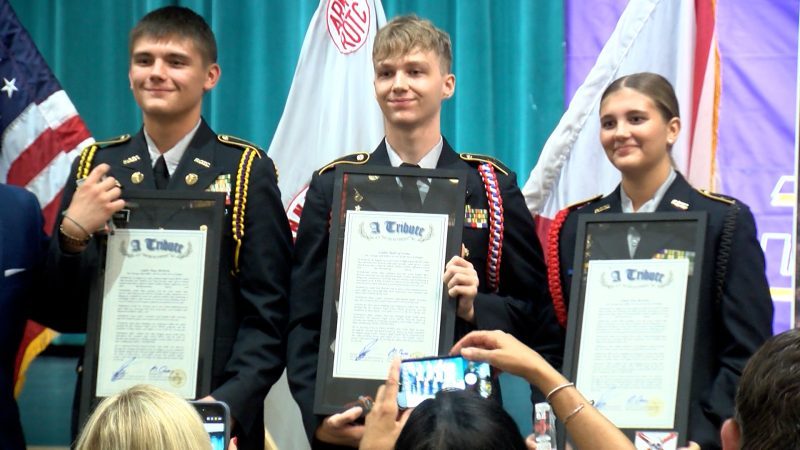 JROTC cadets honored for saving student who was stabbed near school in Ruskin