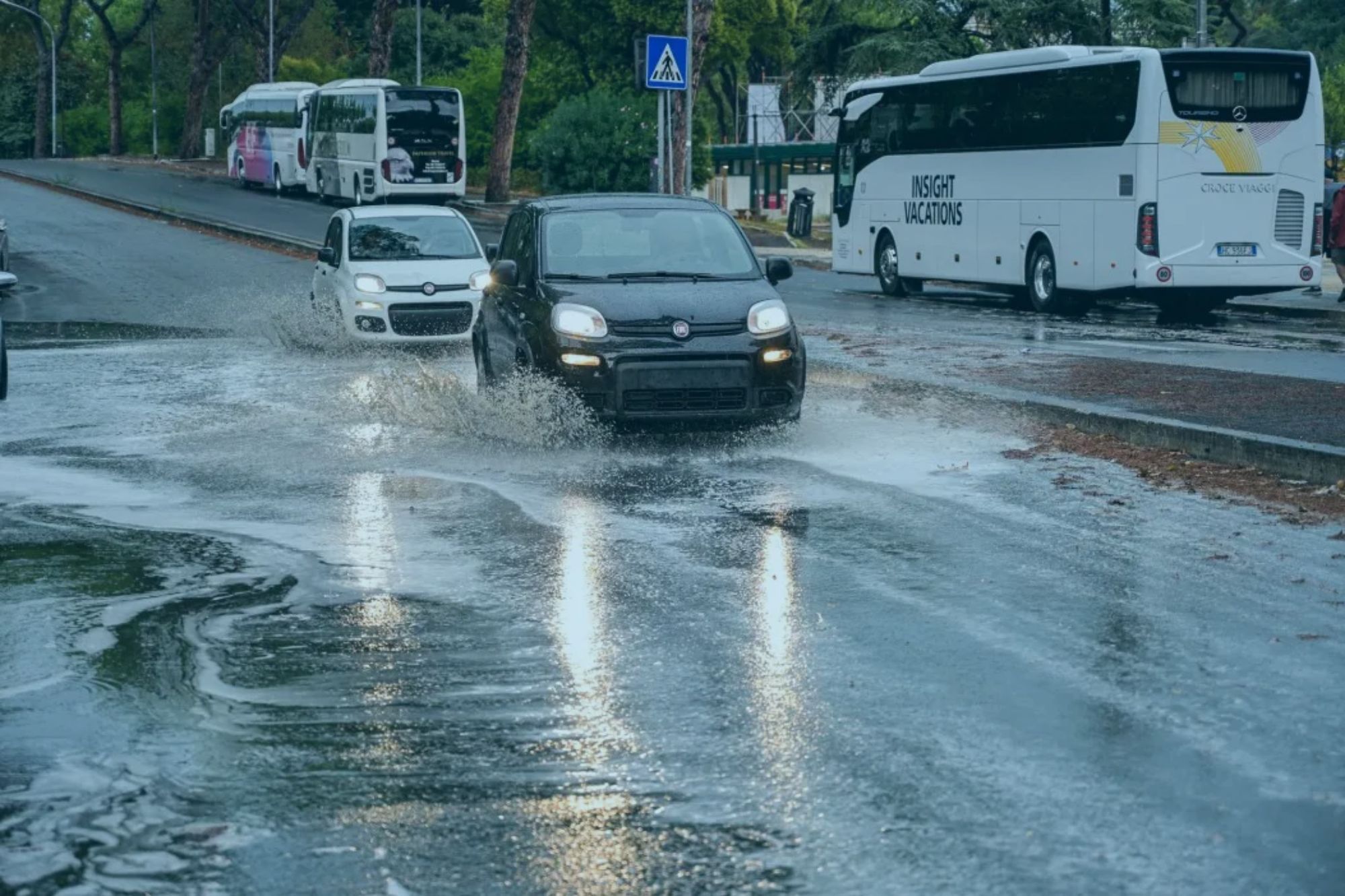 Woman drowns in her car after getting trapped in flooded underpass as storms wreak havoc in Italy