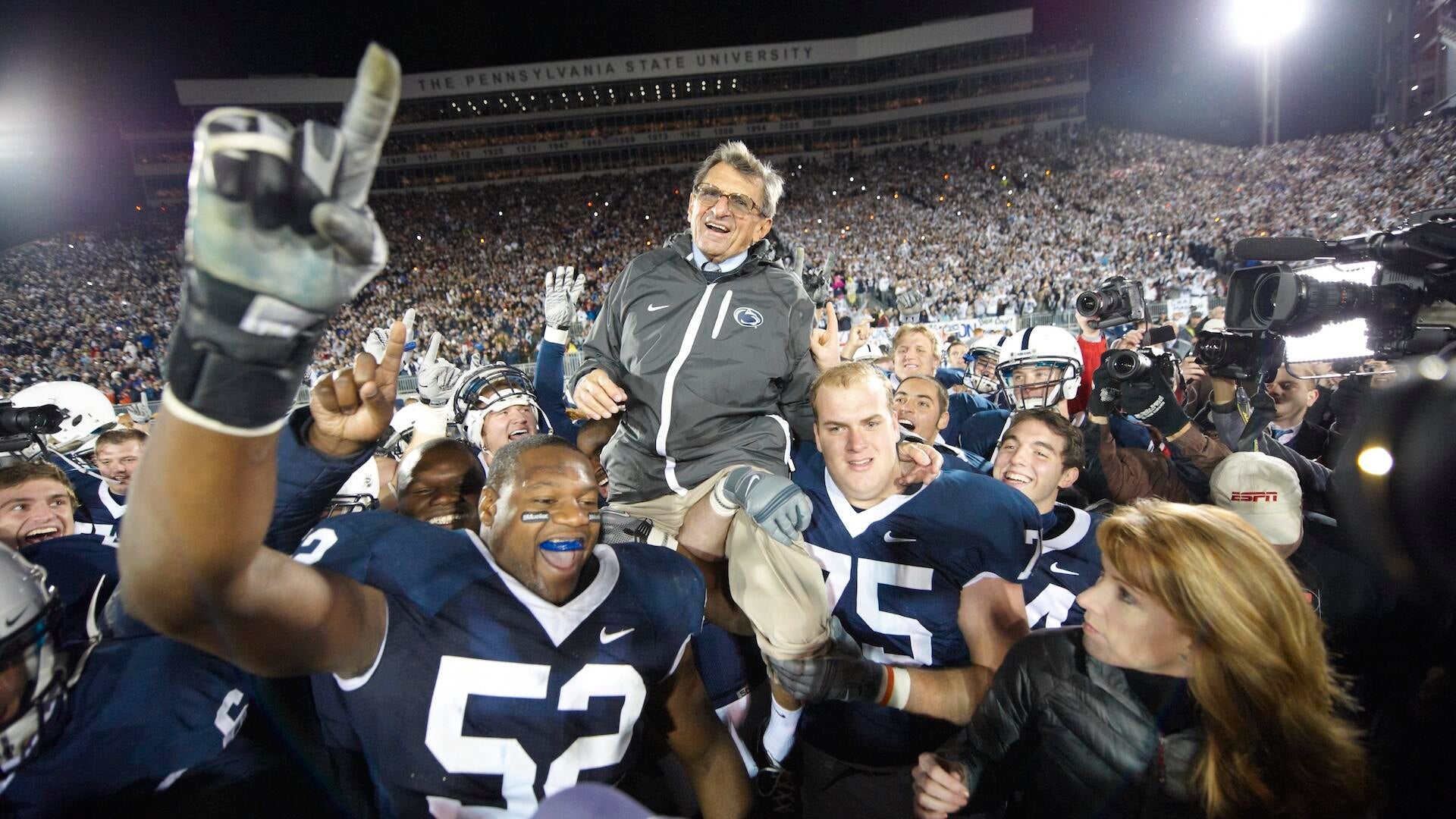 Penn State is bringing Joe Paterno back into view and approaching the question it can't avoid