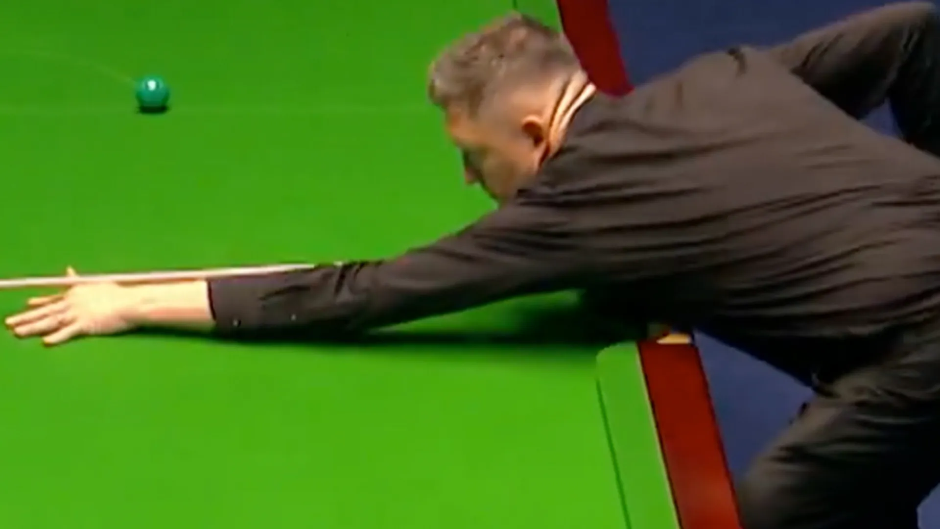 Former world champion THROWS his cue in frustration after rival’s lucky snooker at English Open