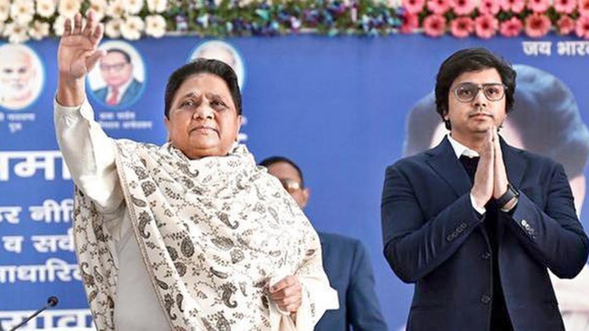 Mayawati ‘frees’ her nephew Akash Anand from BSP after his father-in-law quits politics