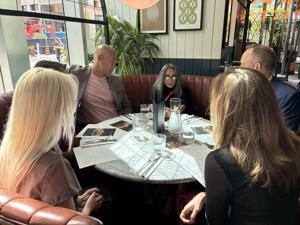 Deepa Mehta and the TIFF jury deciding the best Canadian feature meet up at Earl's