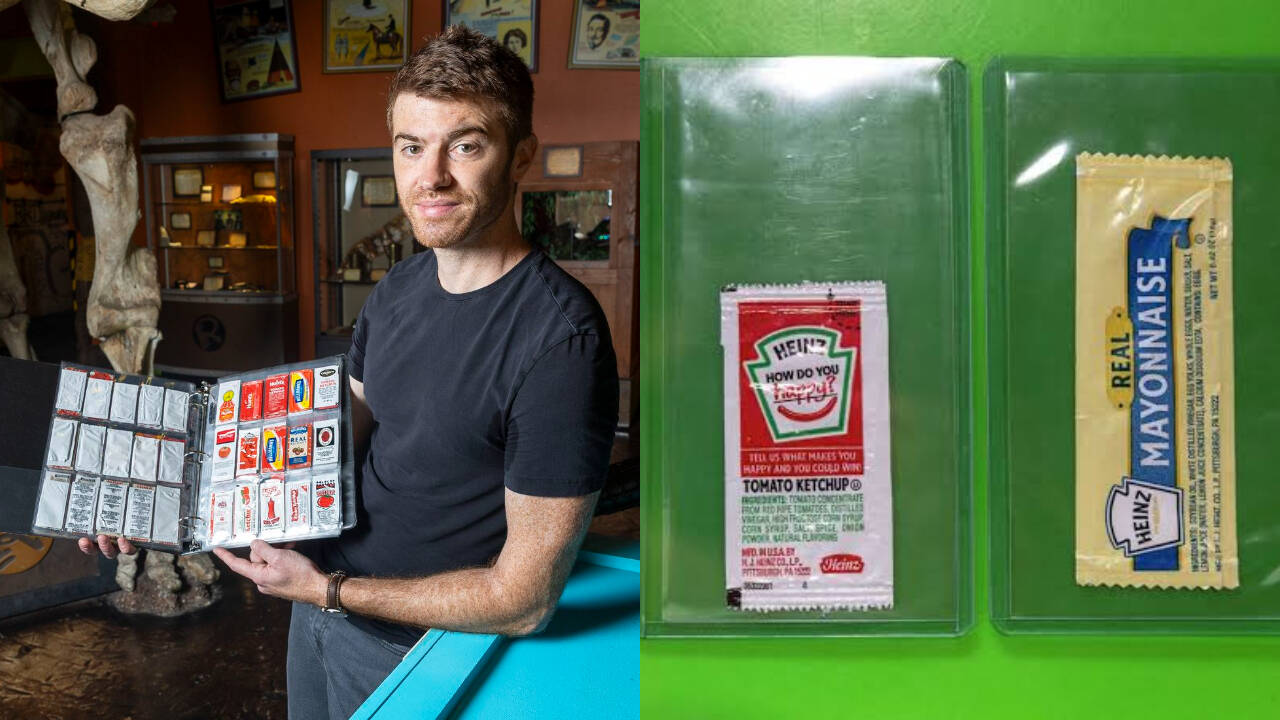 Texas engineer collects 5,000 condiment packets, including 400 Taco Bell designs