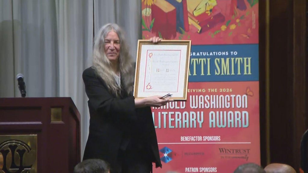 Punk rock icon Patti Smith honored with 2026 Harold Washington Literary Award