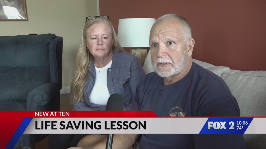 Illinois man credits off-duty officer with saving his life after gym collapse
