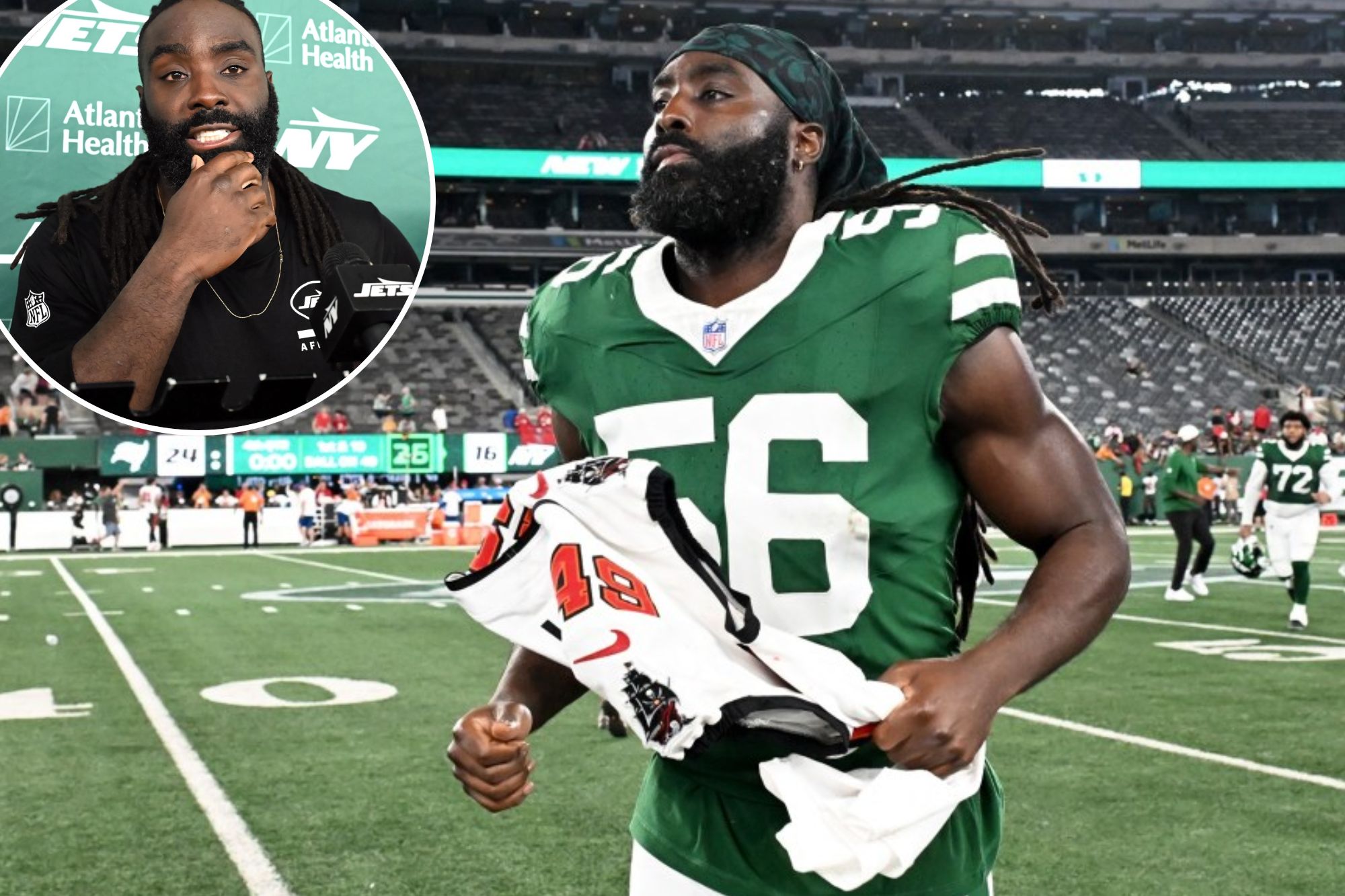 Demario Davis has ‘enjoyment of a rookie’ as he begins third stint with Jets