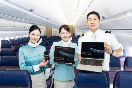 Korean Air, Asiana to offer free in-flight Wi-Fi service powered by Starlink