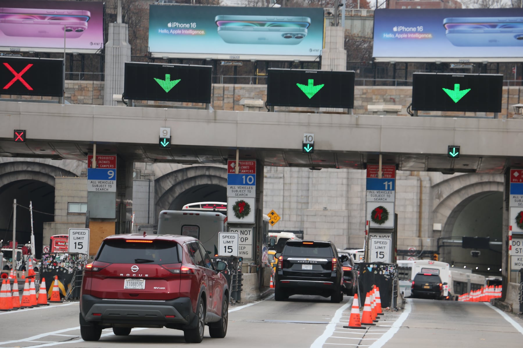 Drivers hear a loud bang. Then they look up